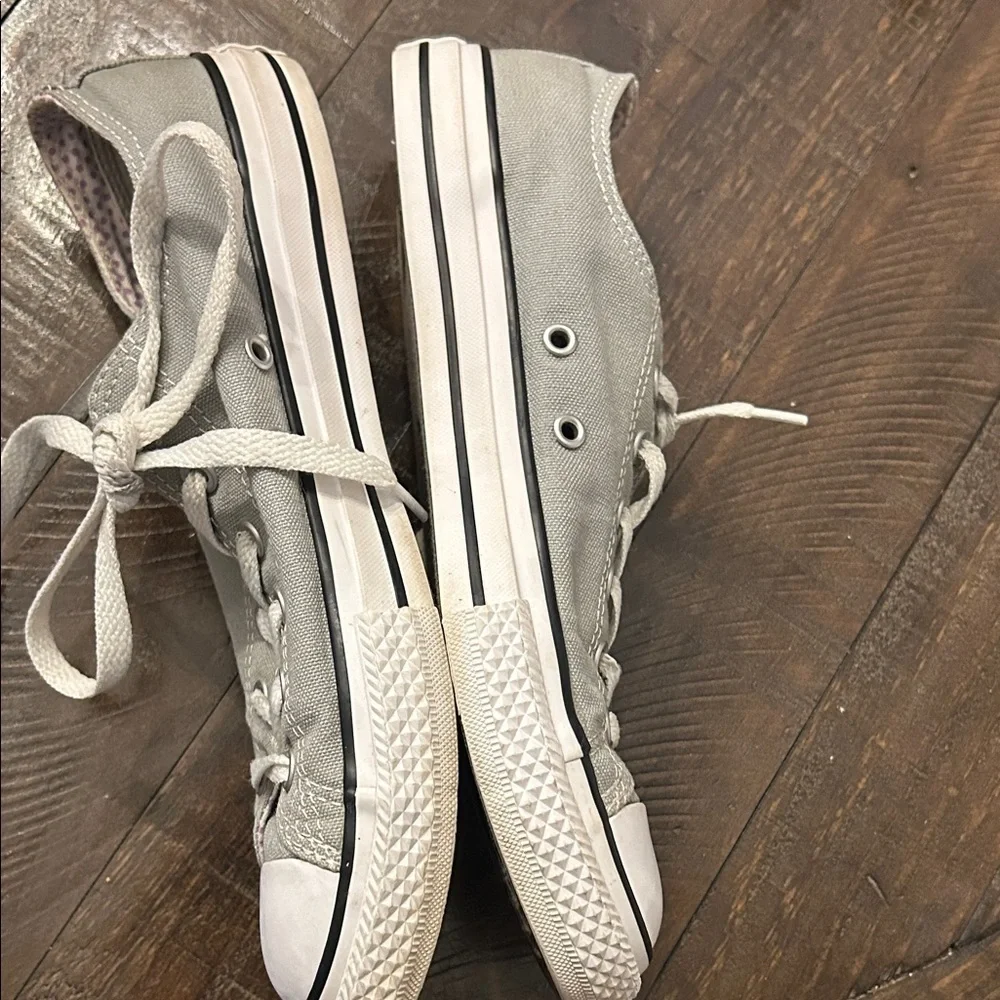 Converse ALL⭐️STAR Gray Canvas Sneakers Junior US size 5